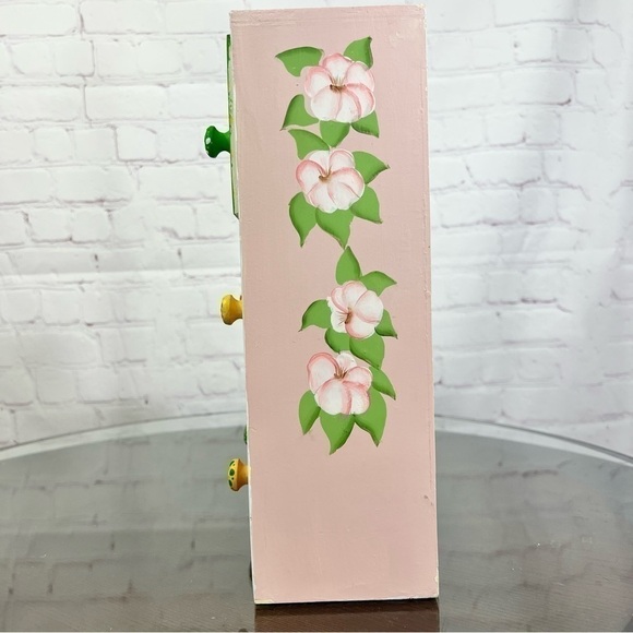 Hand painted 6 compartment organizer with drawers. 90s - Picture 12 of 15